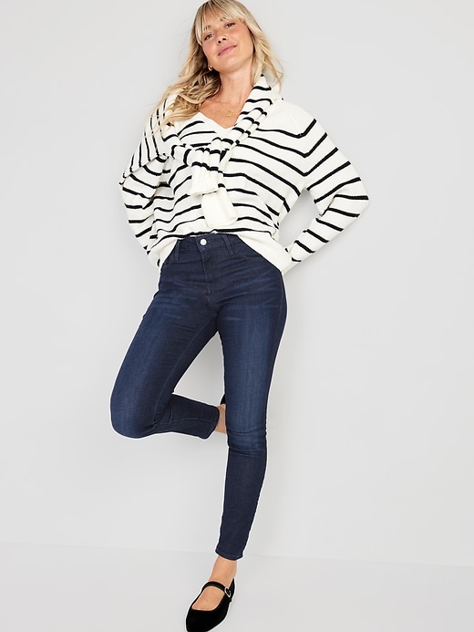 Image number 3 showing, Mid-Rise Rockstar Super-Skinny Jeans for Women