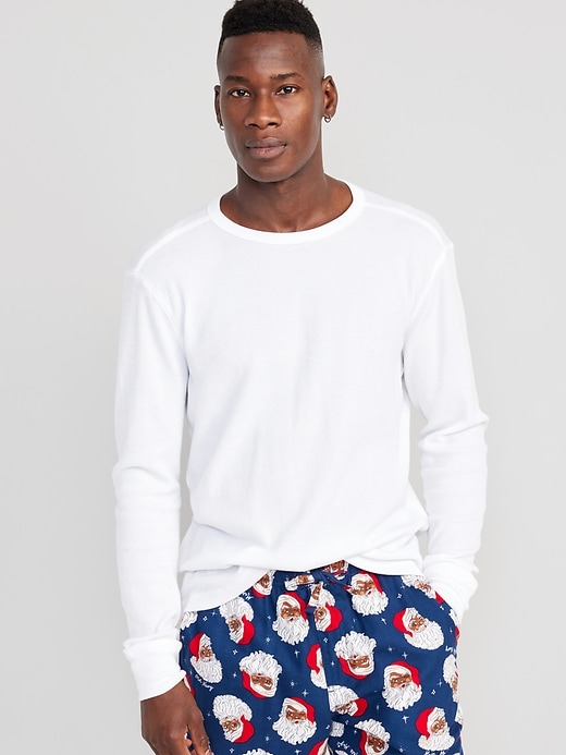 Pyjama à Pois Et à Rayures En Tricot Gaufré