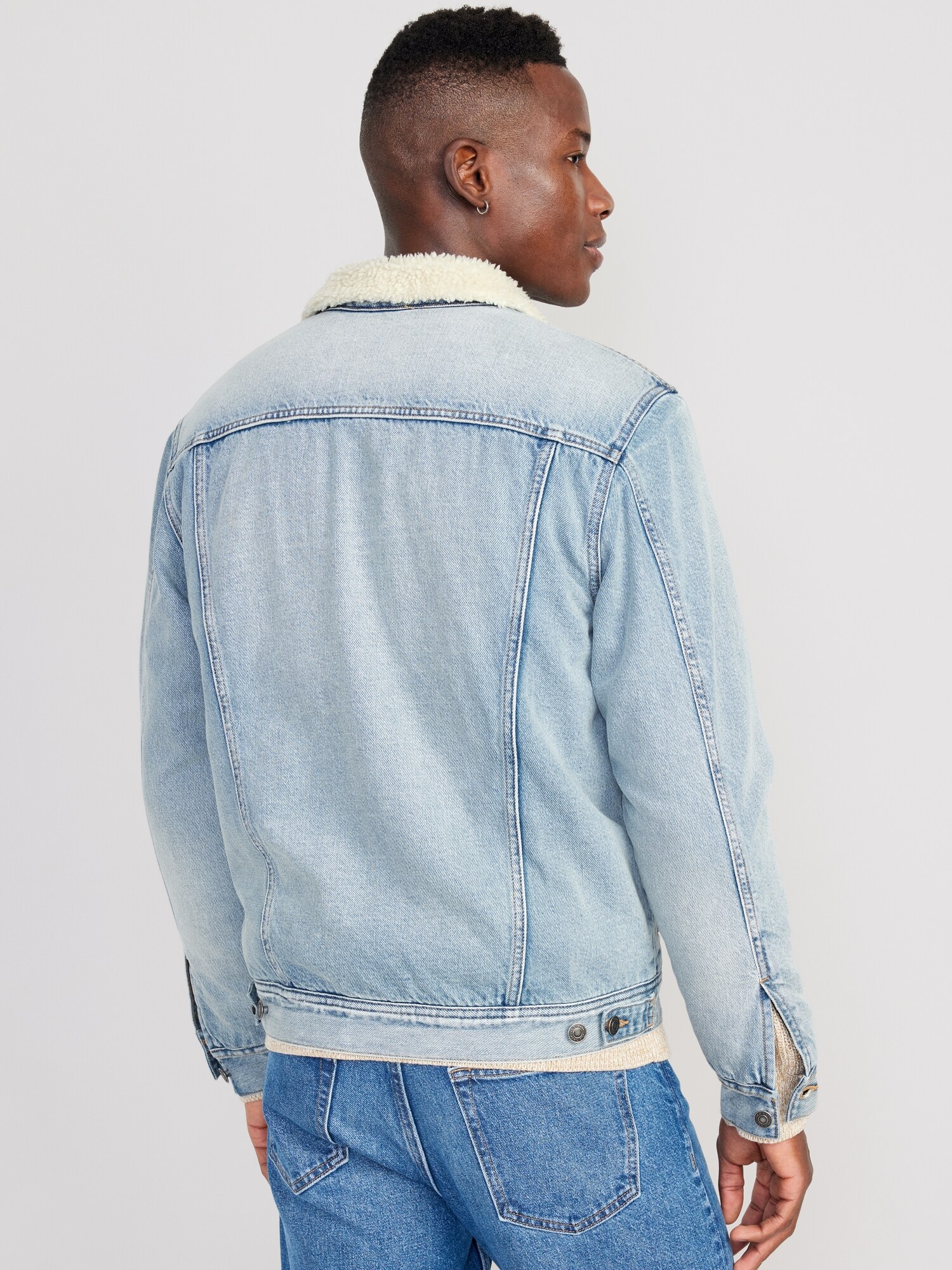 Sherpa Lined Jean Jacket Old Navy
