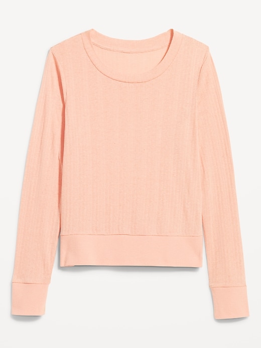 Image number 4 showing, Pointelle Pajama Top