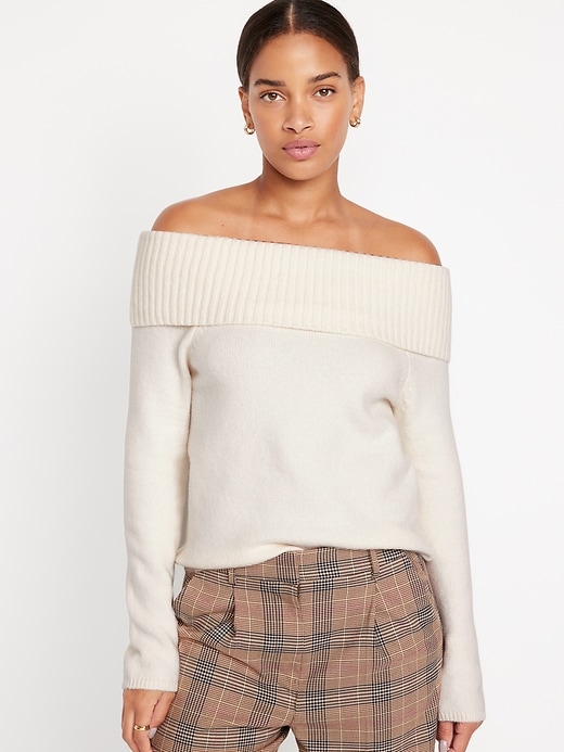 Womens off the shoulder sweatshirt sale