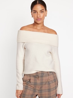 SoSoft Off Shoulder Sweater Old Navy