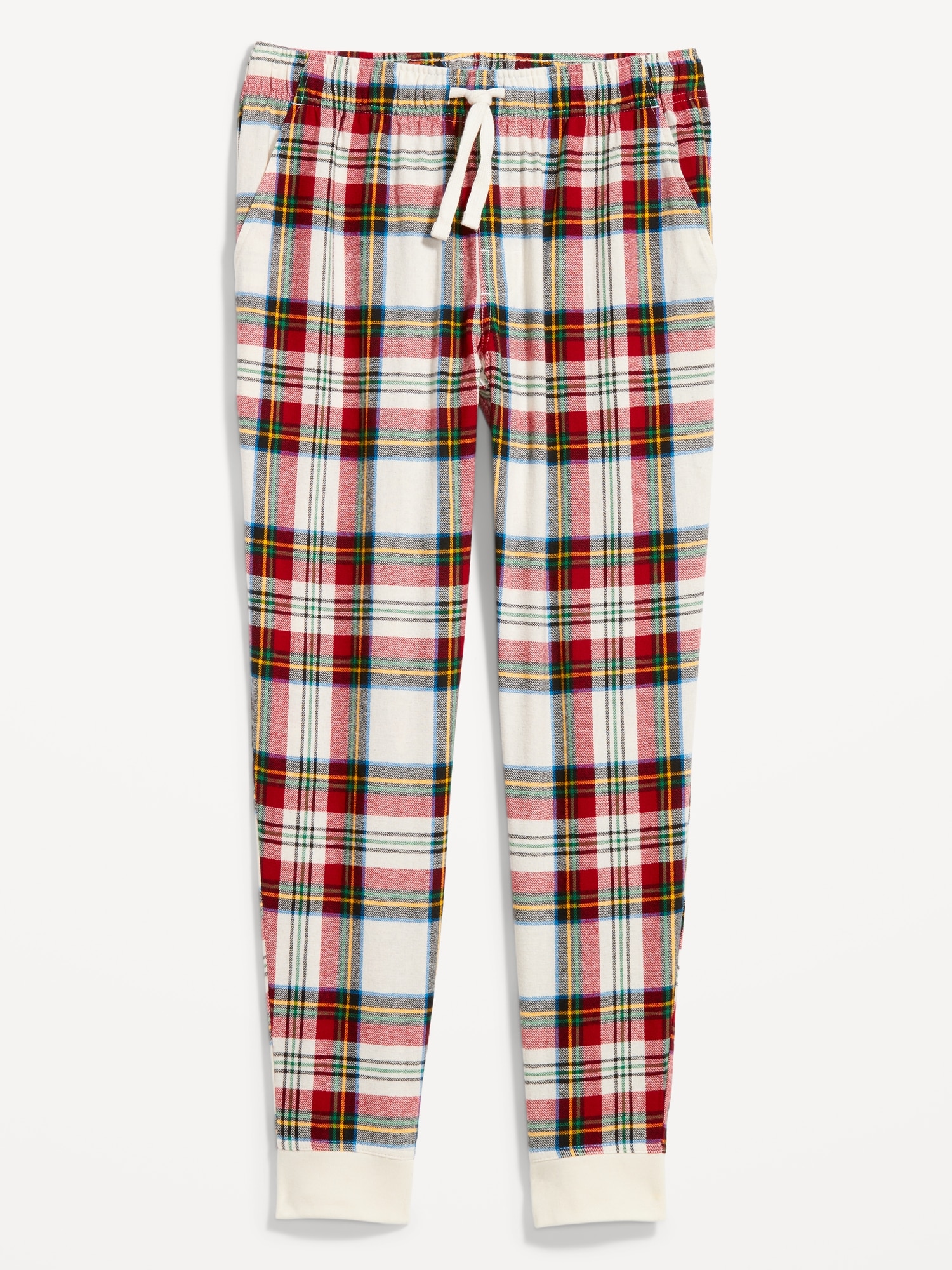 NWT Old Navy Red Green Tartan Flannel Jogger Pajama Pants Sleep Lounge Men  L XXL
