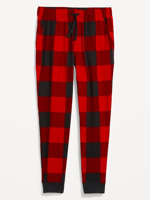 Old Navy Sz.L Matching Printed Flannel Jogger Pajama Pants For Men