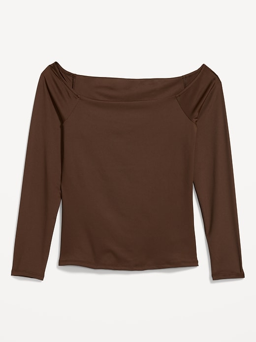 Image number 4 showing, Fitted Off-the-Shoulder Top