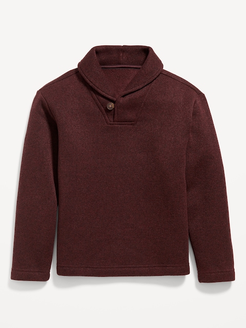 Long-Sleeve Sweater-Fleece Pullover Sweater for Boys