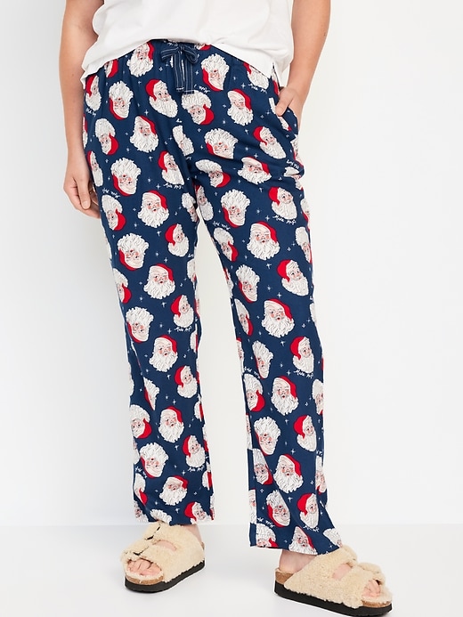 Image number 5 showing, Mid-Rise Flannel Pajama Pants