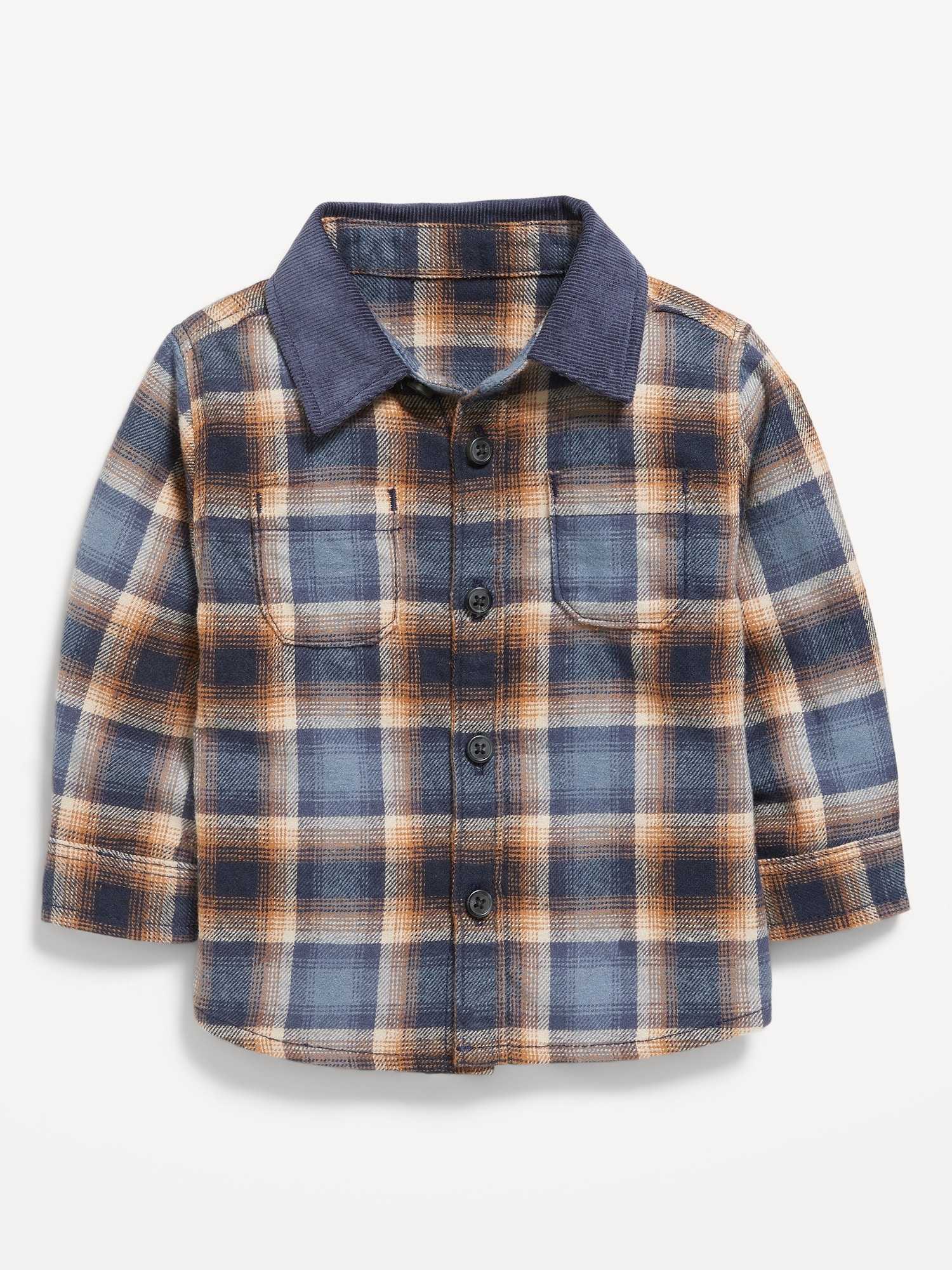 Soft-Brushed Flannel Pocket Shirt for Baby