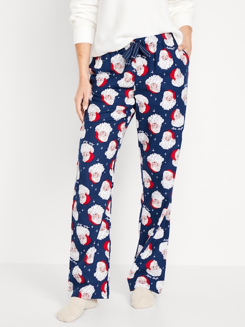 Mid-Rise Flannel Pajama Pants