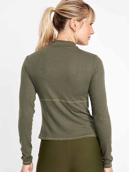 Image number 2 showing, UltraLite Mock-Neck Top