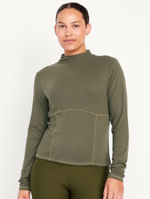 Image number 5 showing, UltraLite Mock-Neck Top