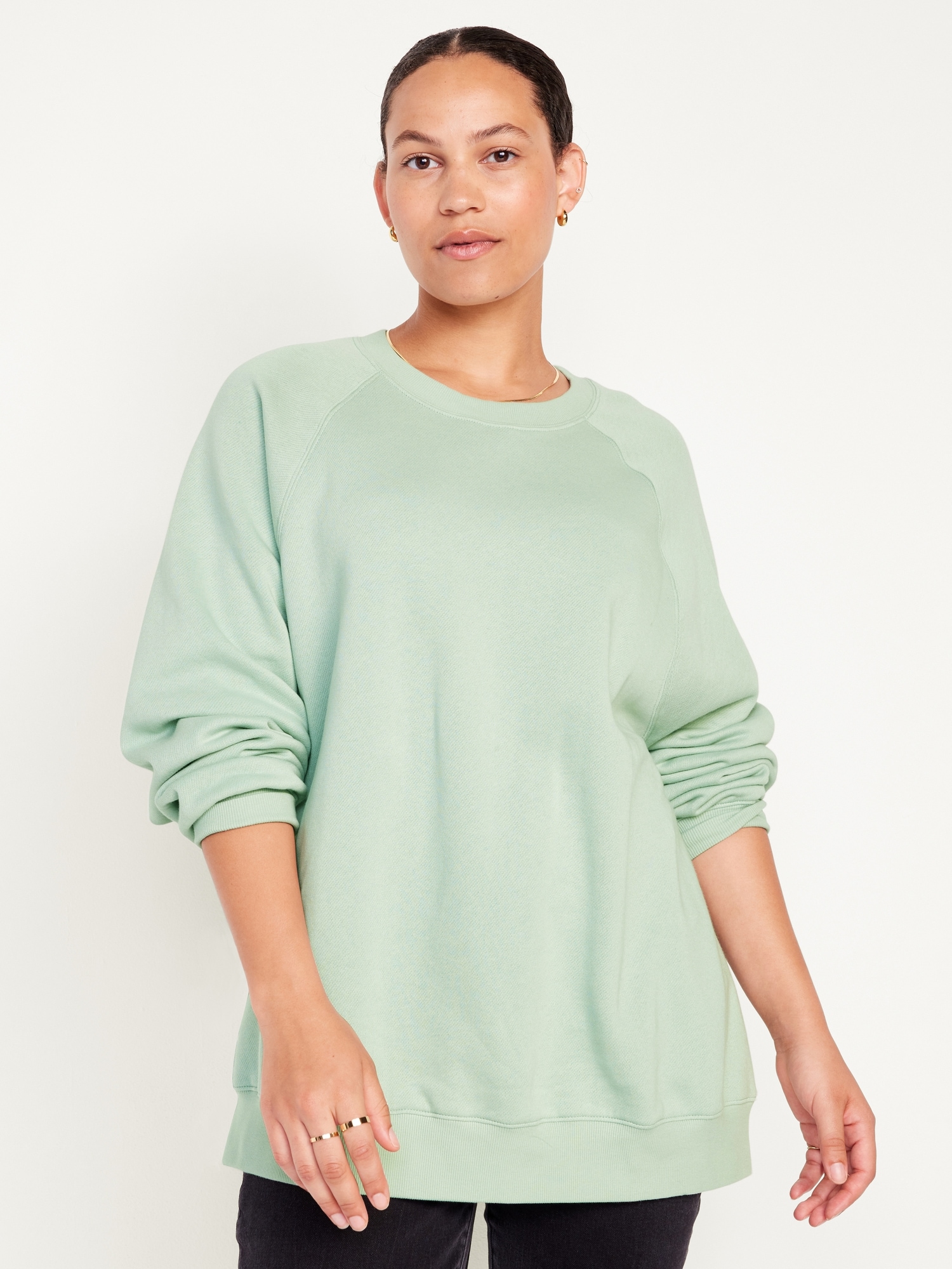 Oversized Vintage Tunic Sweatshirt Old Navy