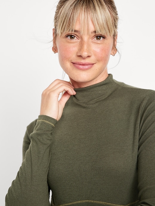 Image number 4 showing, UltraLite Mock-Neck Top