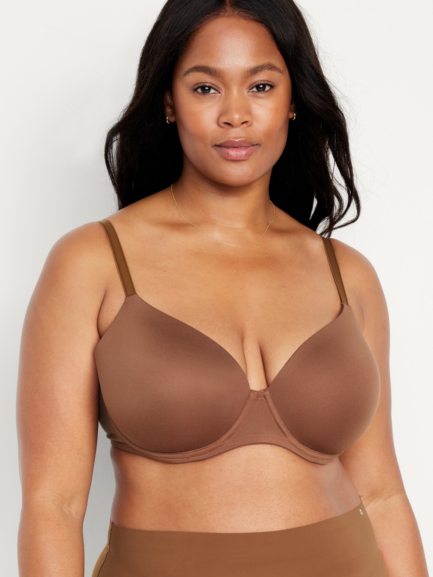 Full-Coverage Underwire Demi Bra for Women