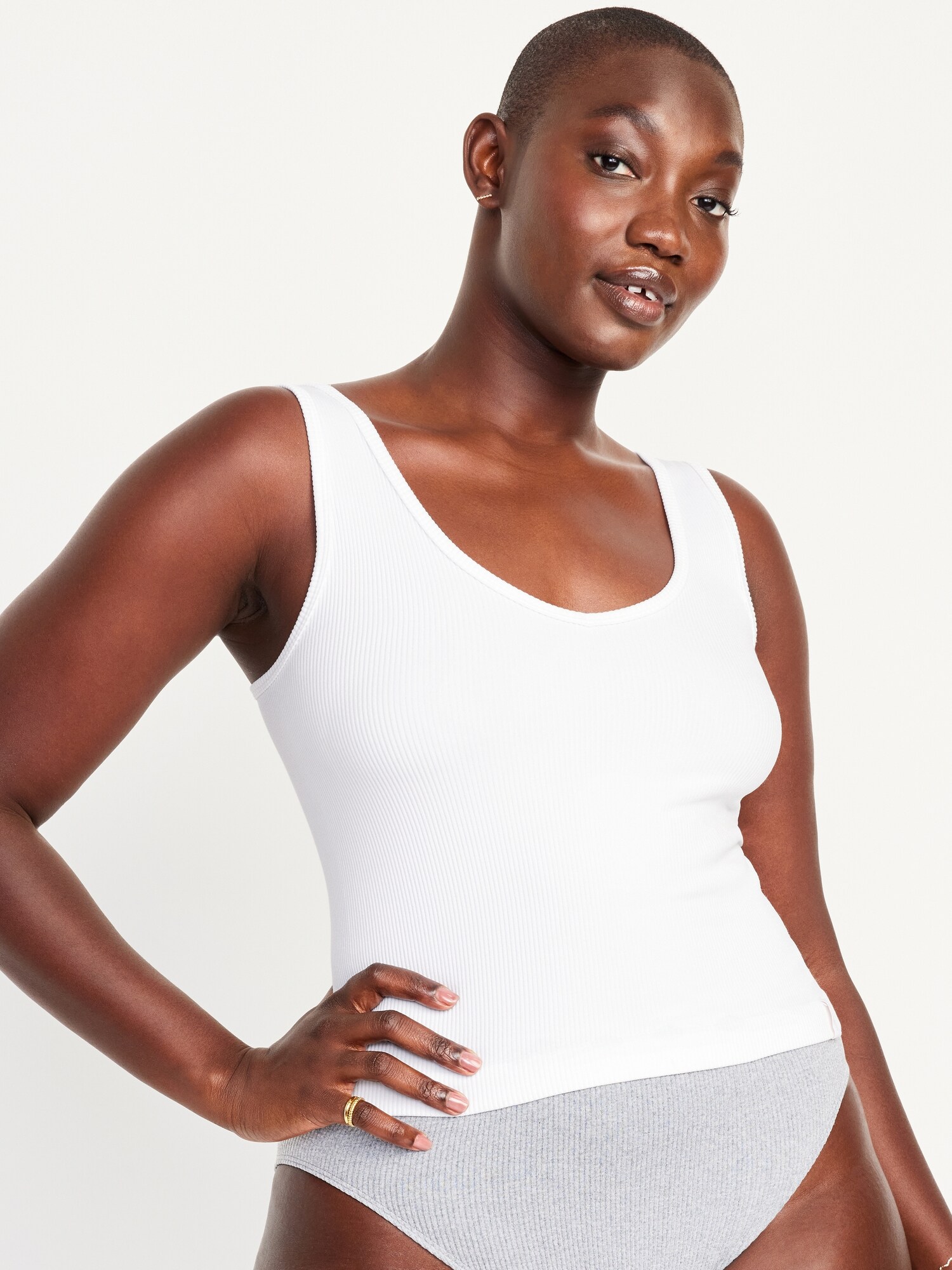 Rib-Knit Seamless Tank Top for Women, Old Navy
