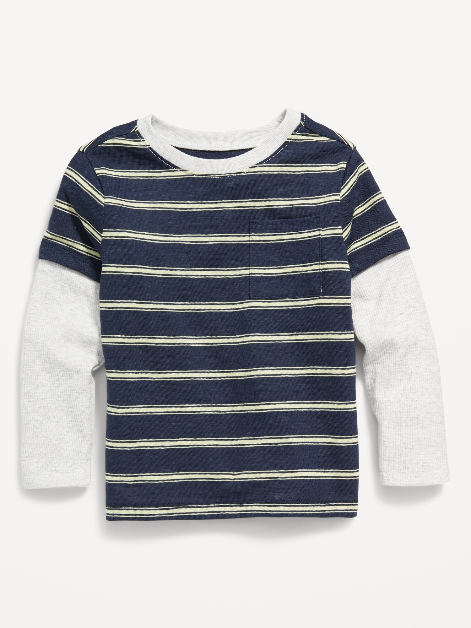 Striped Layered LongSleeve TShirt for Toddler Boys Old Navy