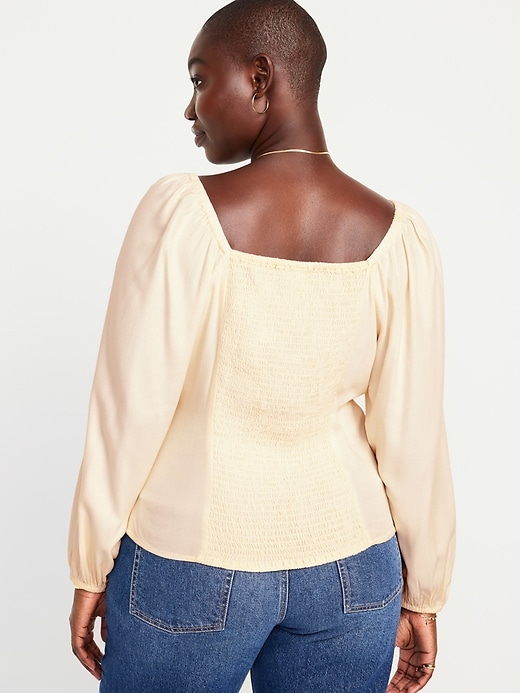 Image number 6 showing, Square-Neck Crepe Top