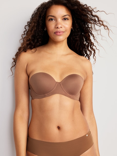 Low-Coverage Convertible Strapless Underwire Bra