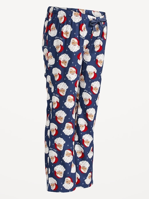 Voir une image plus grande du produit 2 de 3. Pantalon de pyjama de Maternité en flanelle assorti