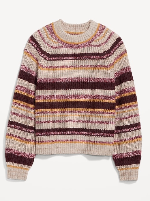 Image number 4 showing, Mock-Neck Cropped Sweater