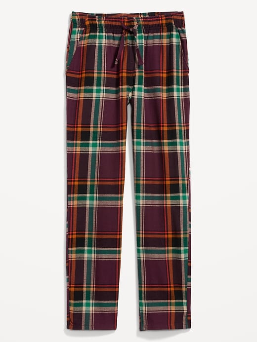 Old Navy - Matching Plaid Flannel Jogger Pajama Pants for Men red