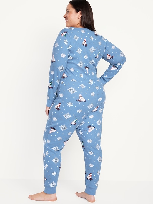 Image number 8 showing, Thermal-Knit Pajama One-Piece