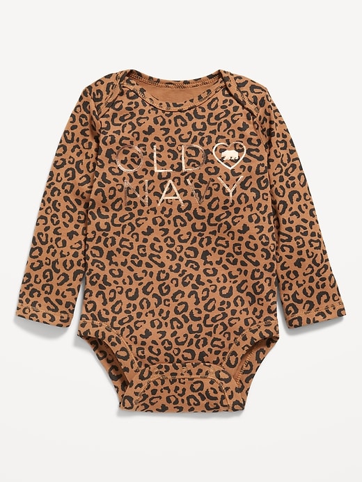 View large product image 1 of 2. Long-Sleeve Logo-Graphic Bodysuit for Baby