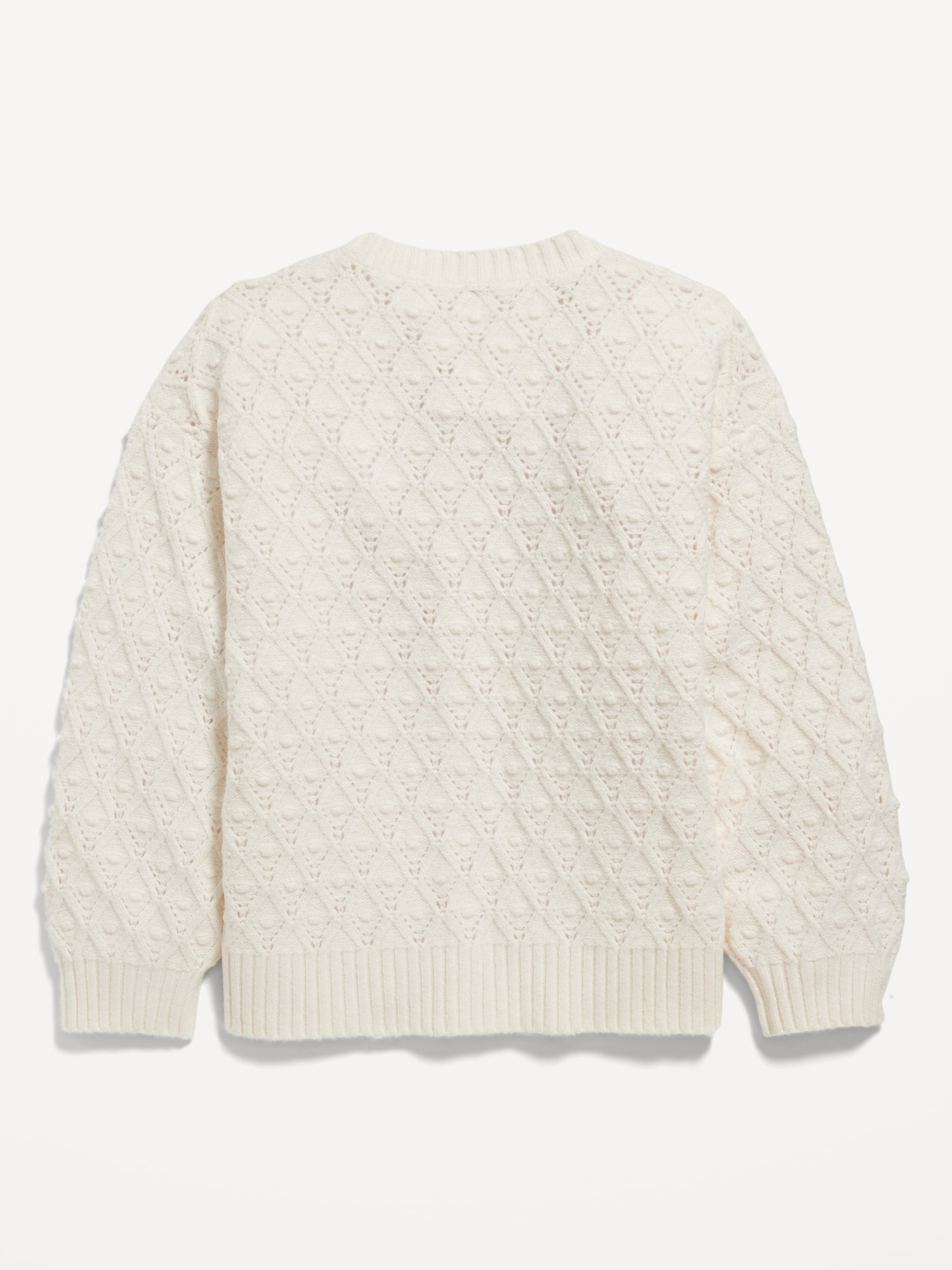 Open cable knit on sale sweater