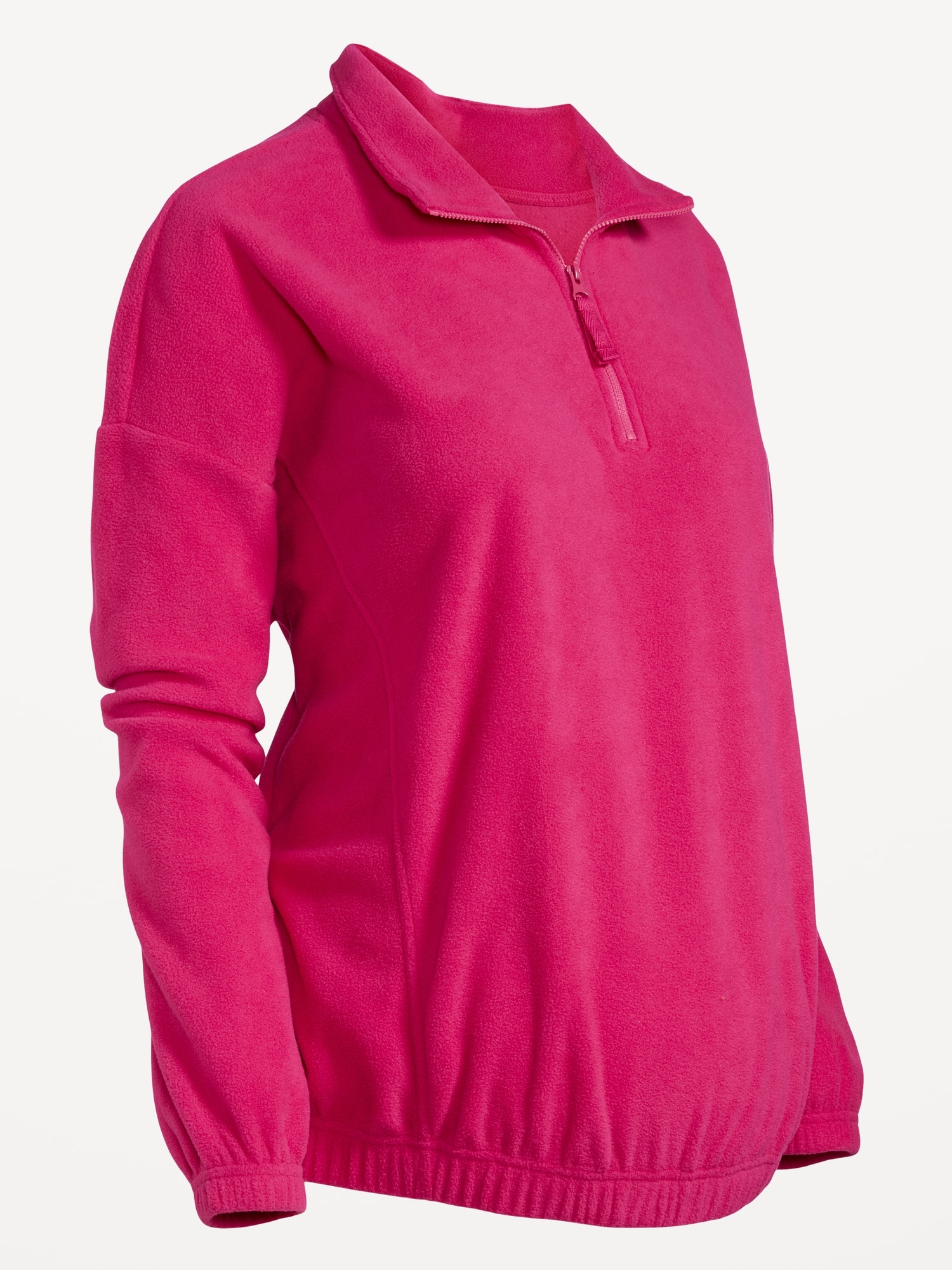 Pink quarter zip on sale pullover