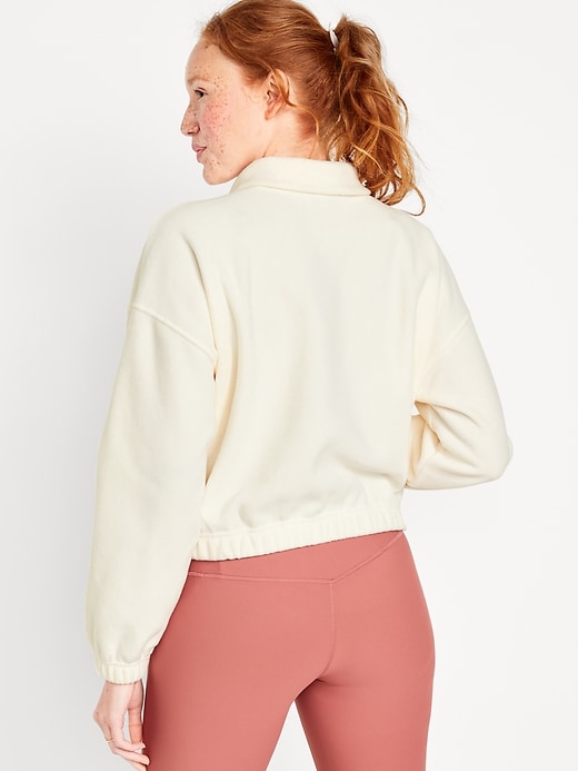 Image number 5 showing, Micro Fleece Crop Pullover