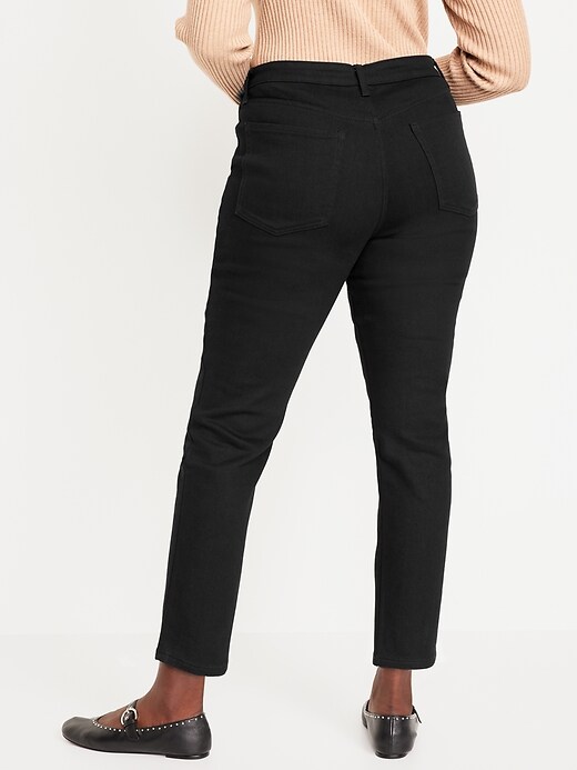 High-Waisted Built-In Warm OG Straight Ankle Jeans