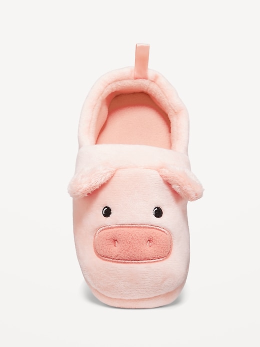 View large product image 2 of 4. Unisex Sherpa Critter Slippers for Toddler