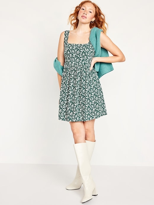 Narrow Strap Fit & Flare Mini Dress グレー AE Knit Fit & Flare Mini Skort Dress