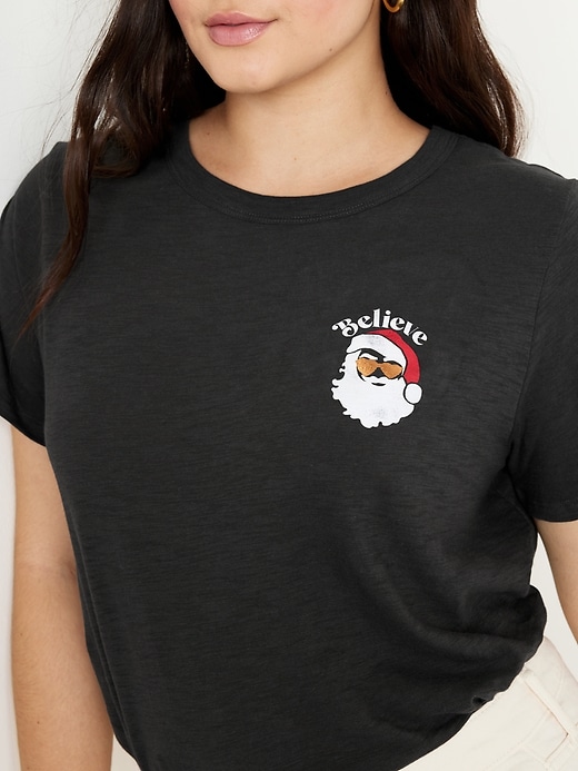 L'image numéro 3 présente T-shirt passe-partout imprimé en tricot flammé pour Femme