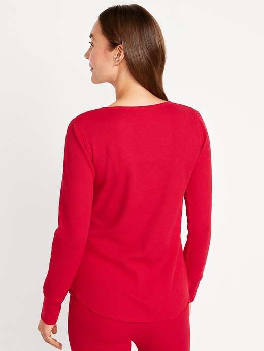 Pure Look Women's Long Sleeve Waffle Knit Stretch Cotton Thermal Underwear  Shirt, Small, V-Neck Red - Yahoo Shopping