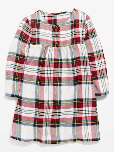 Chemise de nuit en flanelle pour Toute-petite fille - Blanc