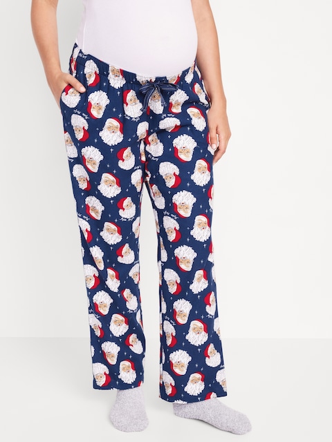 Pantalon de pyjama de Maternité en flanelle assorti