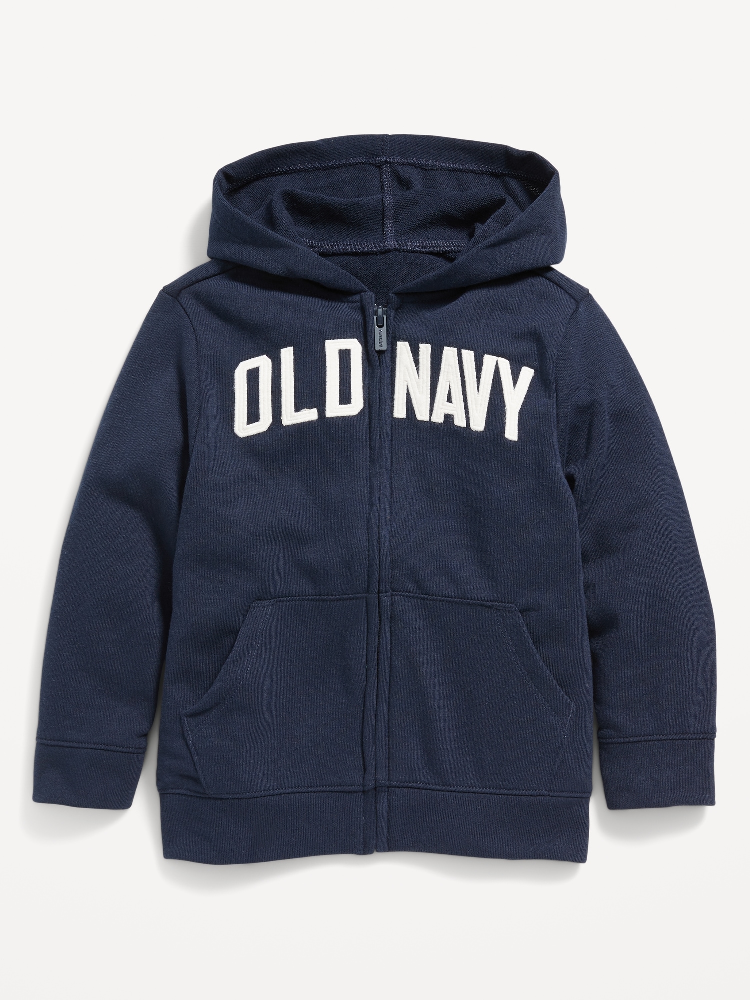 Navy zip shop up hoodie