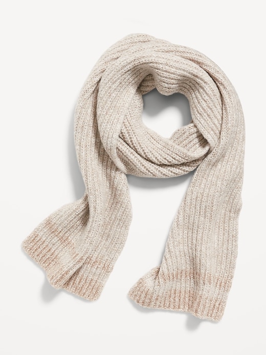 View large product image 2 of 2. Rib-Knit Shine Scarf for Women