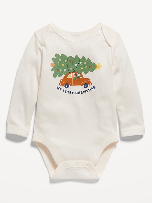 View large product image 1 of 2. Unisex Long-Sleeve Graphic Bodysuit for Baby