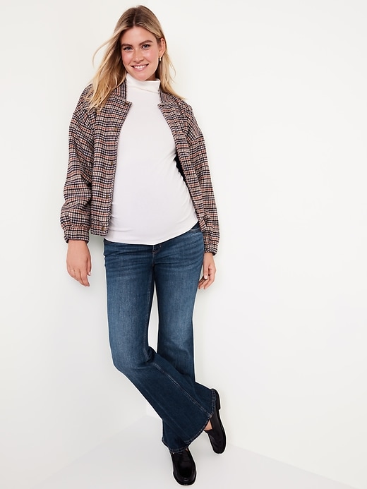 Image number 7 showing, Maternity Full-Panel Flare Jeans