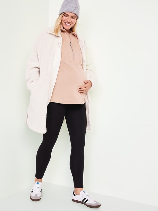 Enerful Fleece Lined Maternity Leggings Workout Activewear Winter Warm  Pregnancy Thermal Pants with Pockets : : Clothing, Shoes &  Accessories