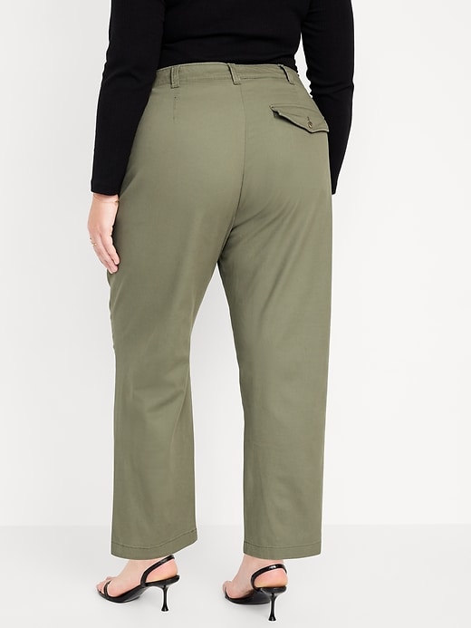 Image number 8 showing, High-Waisted Chino Ankle Pants