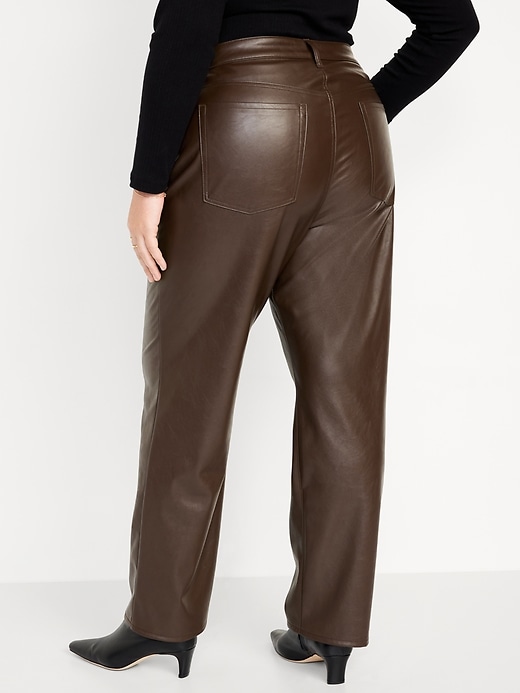 Faux brown leather pants from Hollister , These are