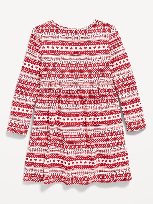 Image number 2 showing, Fit & Flare Thermal-Knit Dress for Toddler Girls