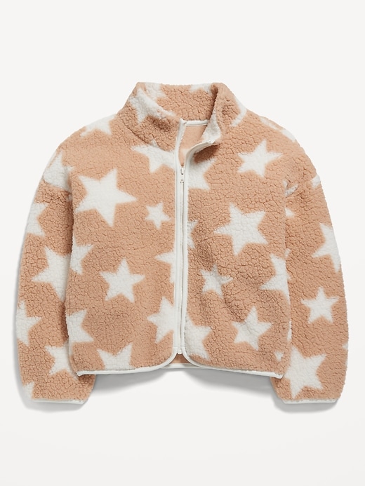 L'image numéro 3 présente Blouson douillet en Sherpa à glissière pour Fille