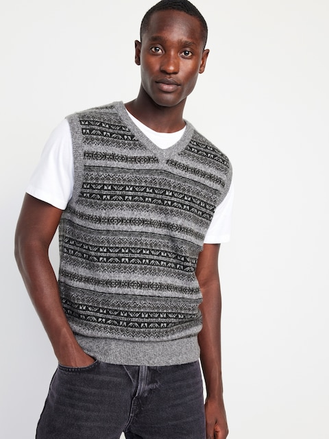 Chandail sans manches à col en V pour Homme