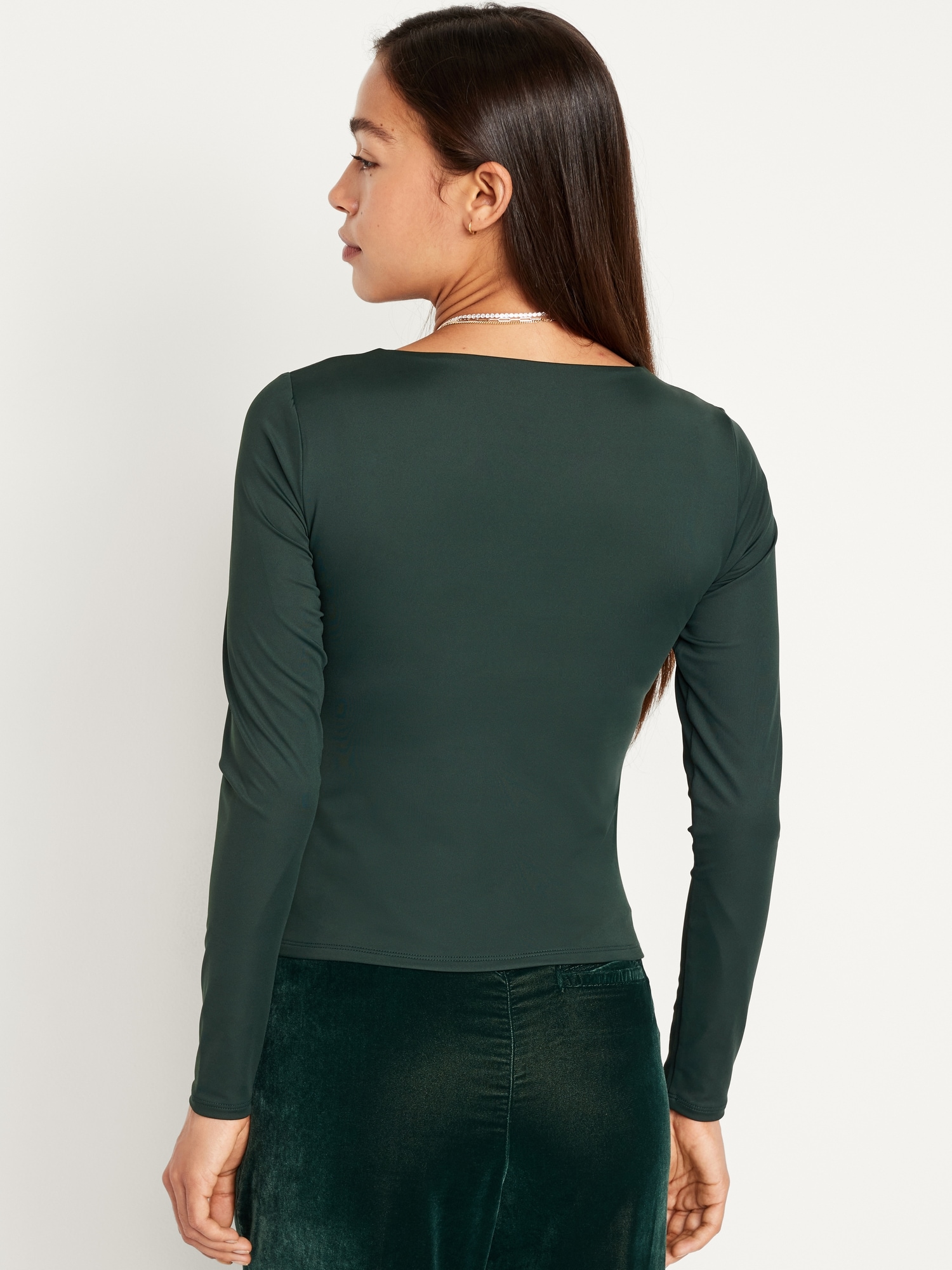 Ivyrevel long sleeve cutout top in black