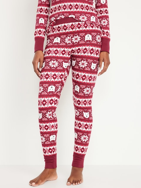 Waffle-Knit Pajama Leggings