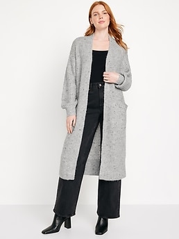 Cozy Long-Line Cardigan Sweater | Old Navy